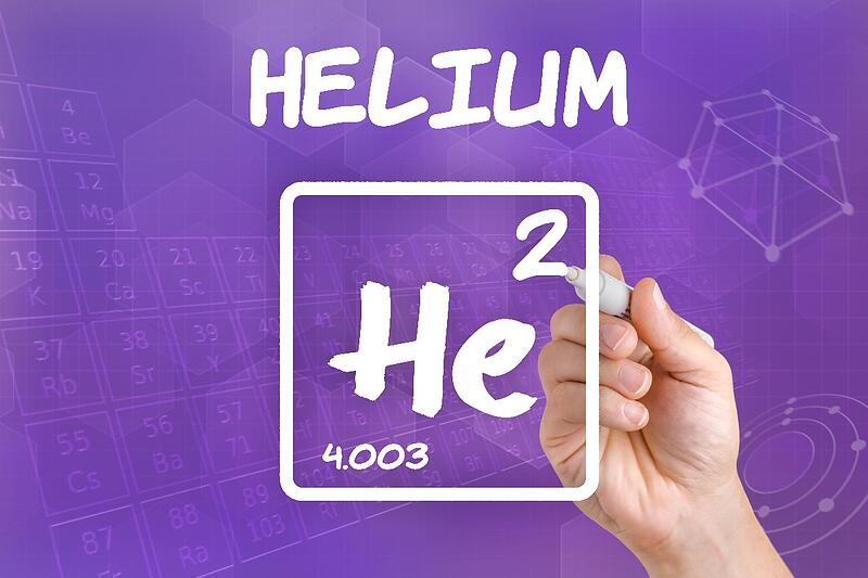 Finding vacuum leaks using helium 3