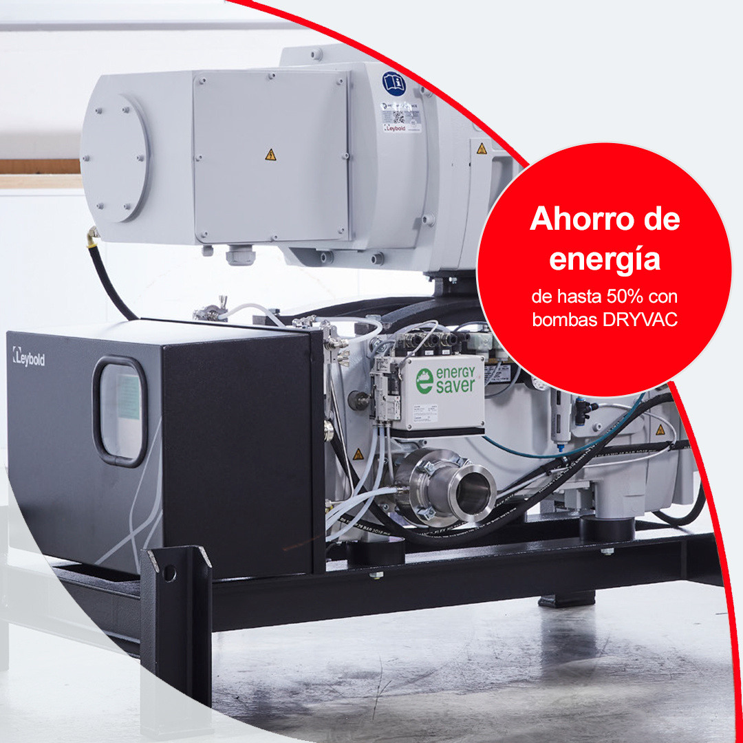 Ahorro de energía de hasta 50% con bombas DRYVAC