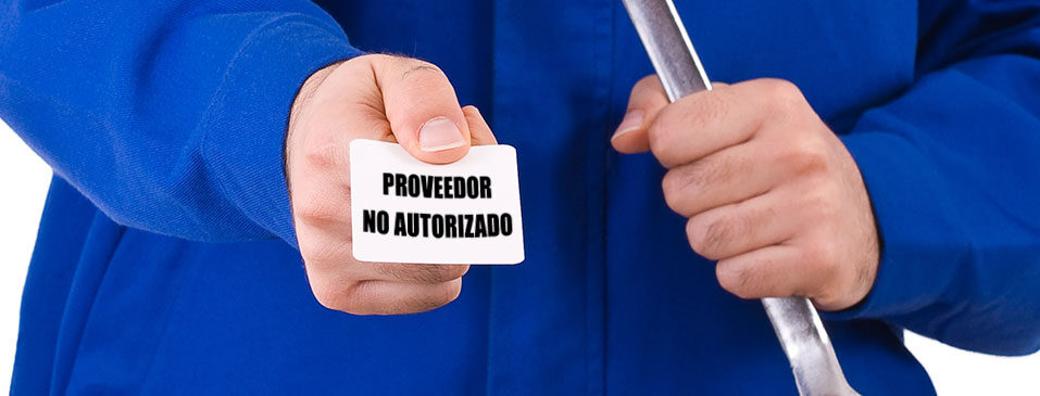 ¿Cómo afecta al equipo realizar servicio con proveedor no autorizado?