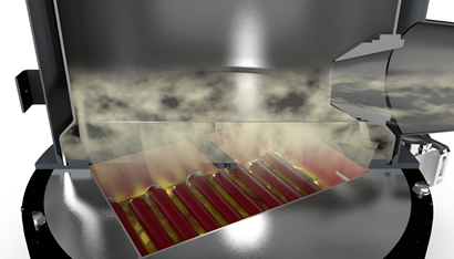 Diffusion pump oil boiling